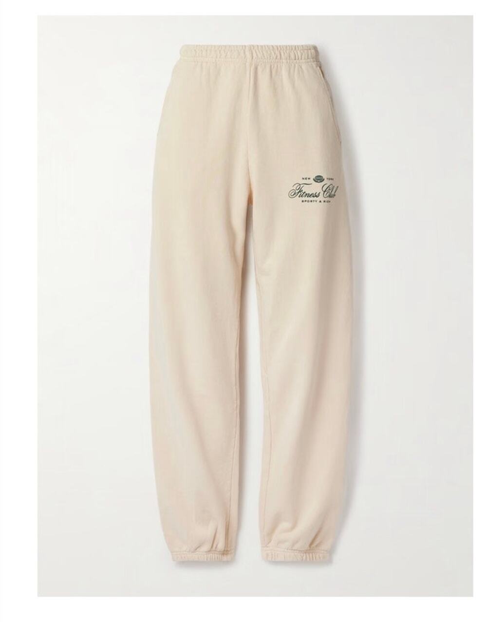 Sporty & Rich Fitness World Cream Track Pants - Large (new)